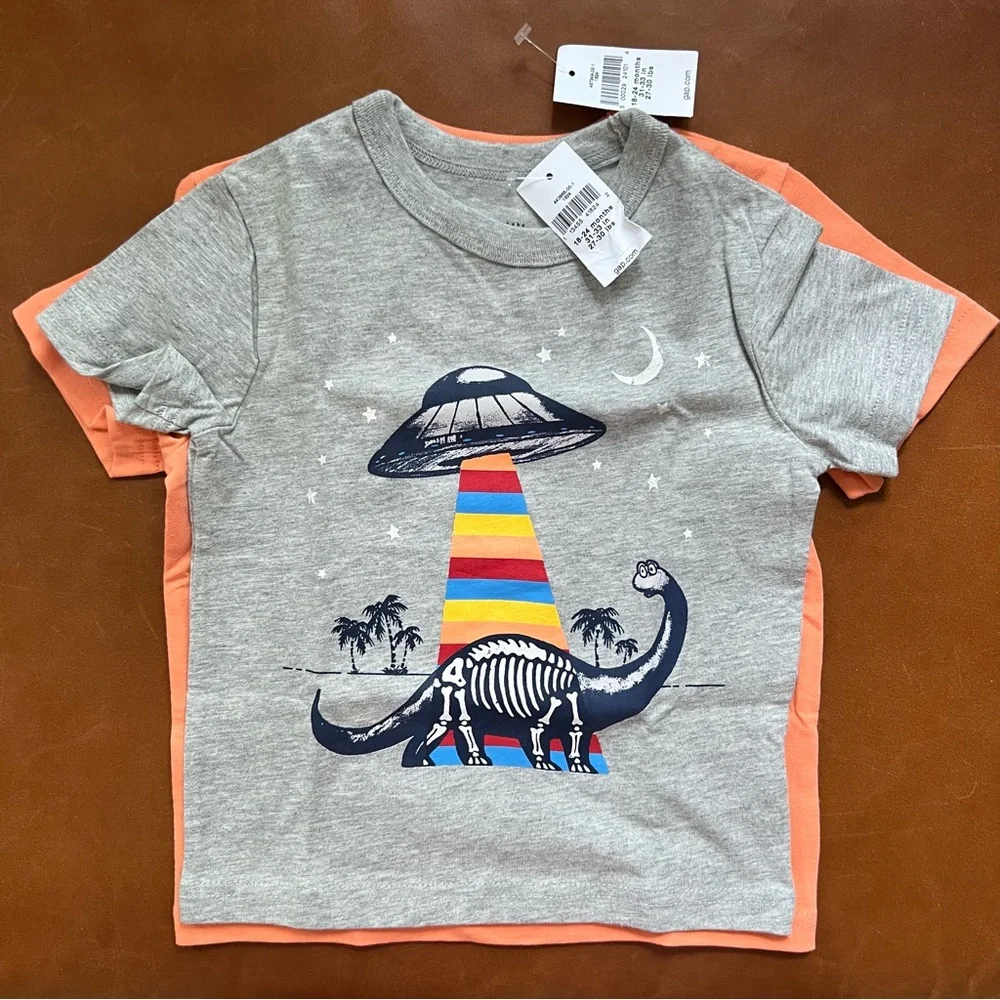 GAP Baby Orange Crab Cotton Tee, 18-24mo - NEW